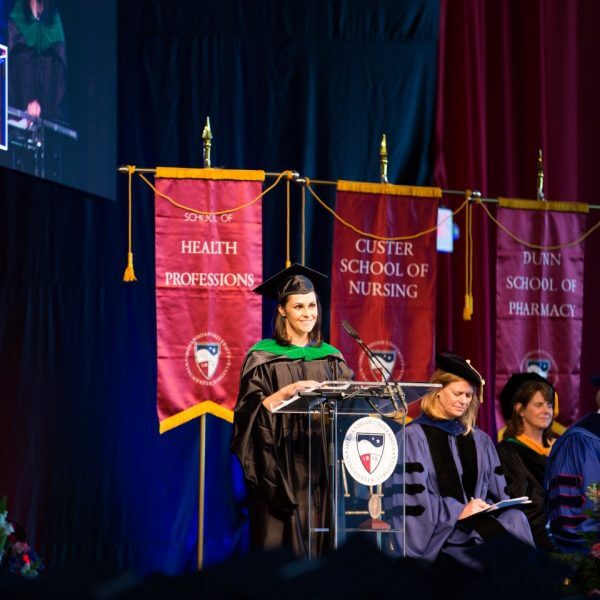 Ashley Smith Warren ’07 at 2018 Commencement
