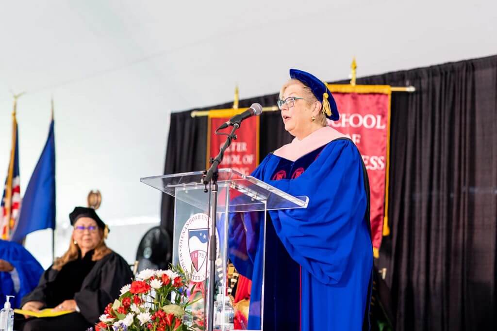 Susan Helsley at 2021 Commencement