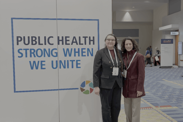 Student Taylor Reynolds and Dr. Audra Gollenberg.