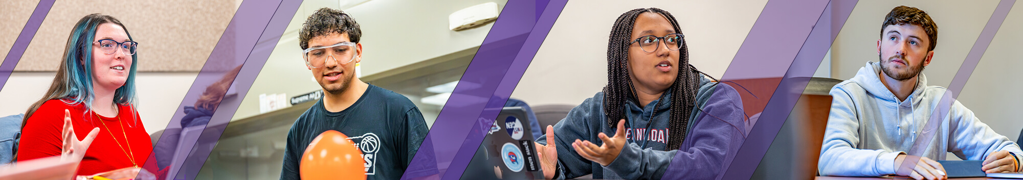 header image showing honors students