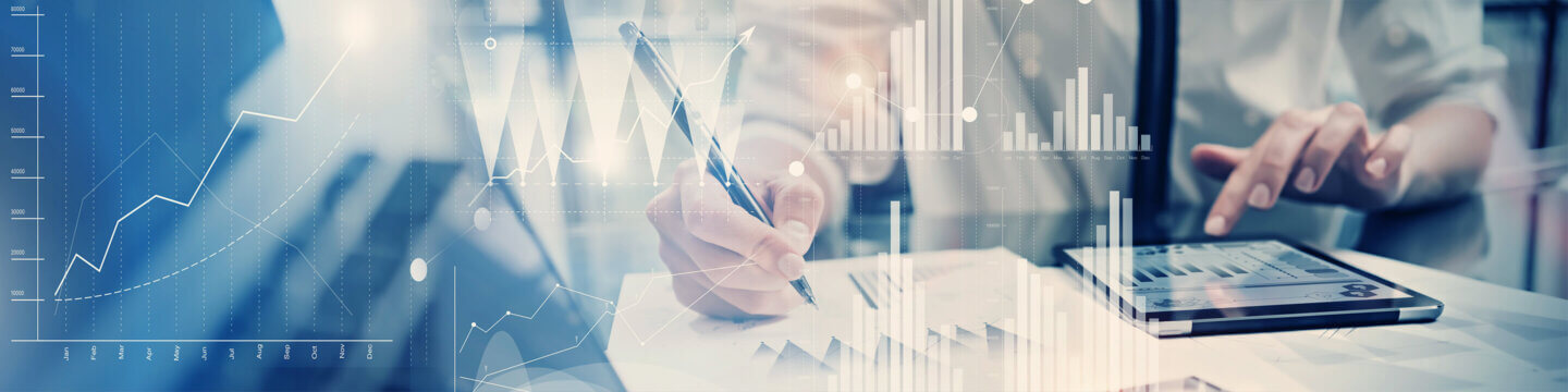 Accounting program page header | abstract collage