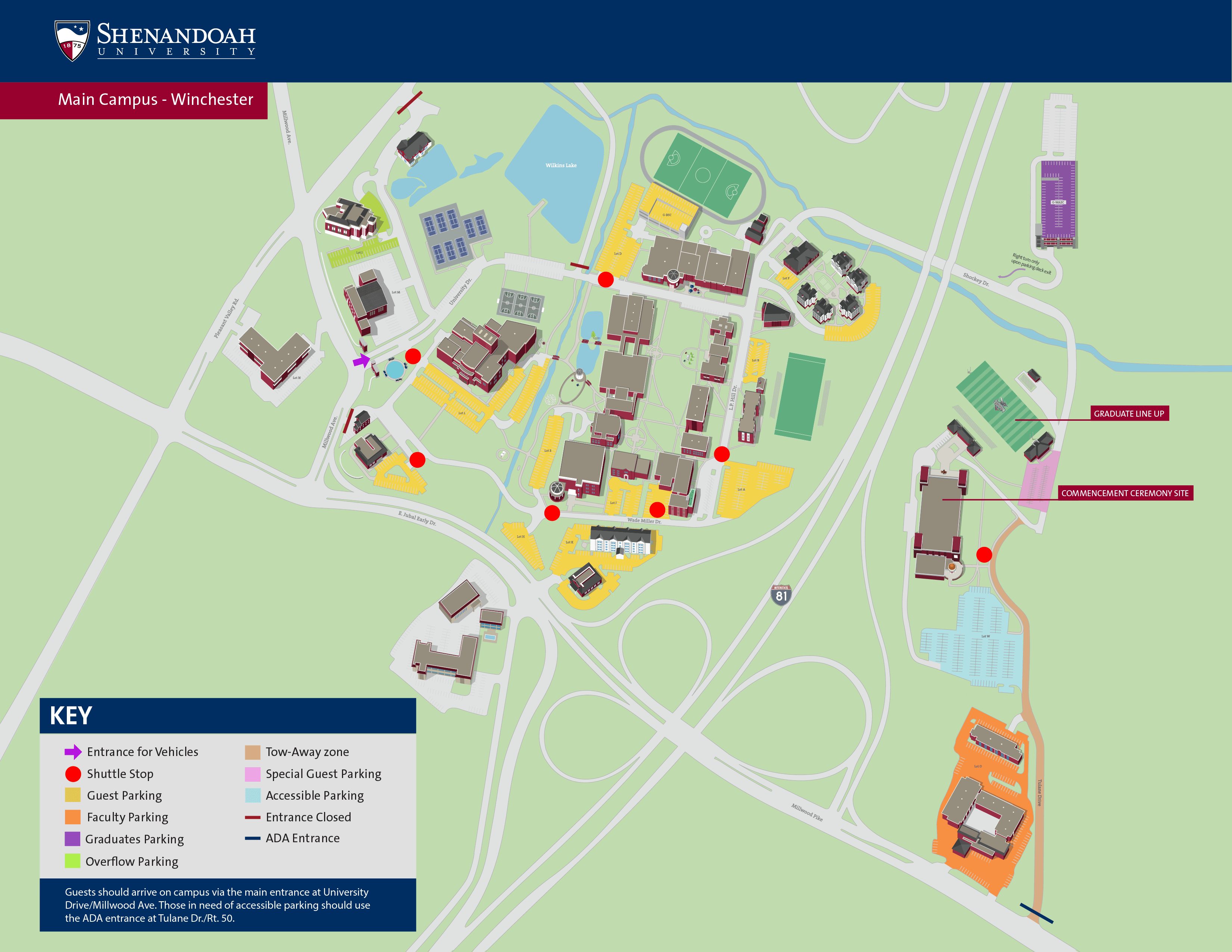 Commencement Map