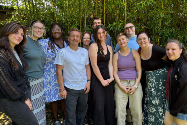 Music students and faculty with Erwan Noblet on GEL trip to Fance