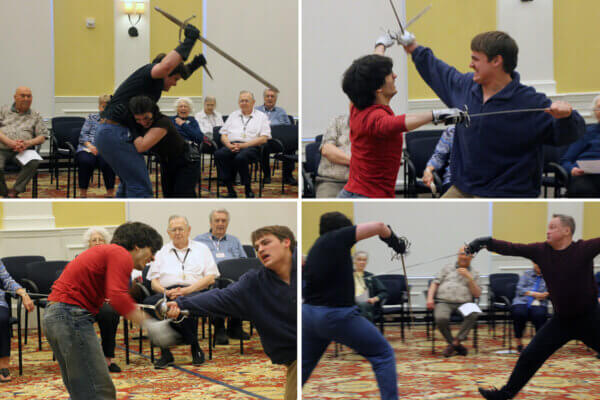 Theatre Students and Faculty Present Stage Combat Demonstration at The Village at Orchard Ridge