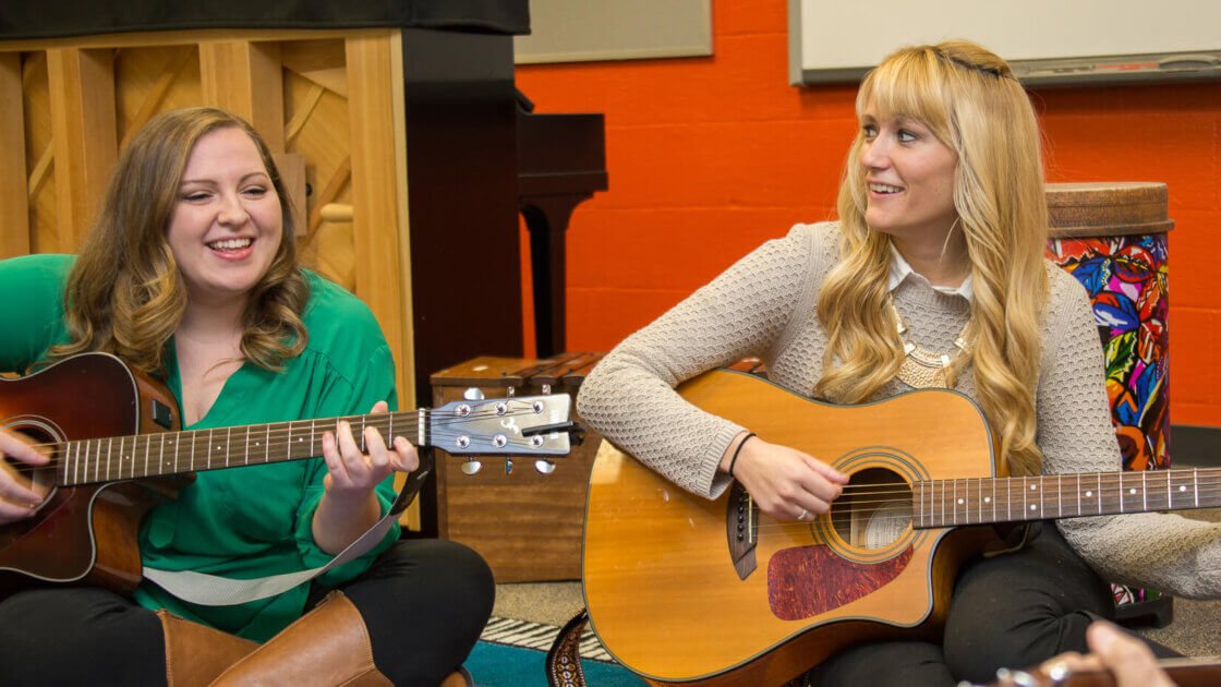 Graduate music therapy students