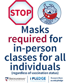 Masks required for in-person classes for all individuals
