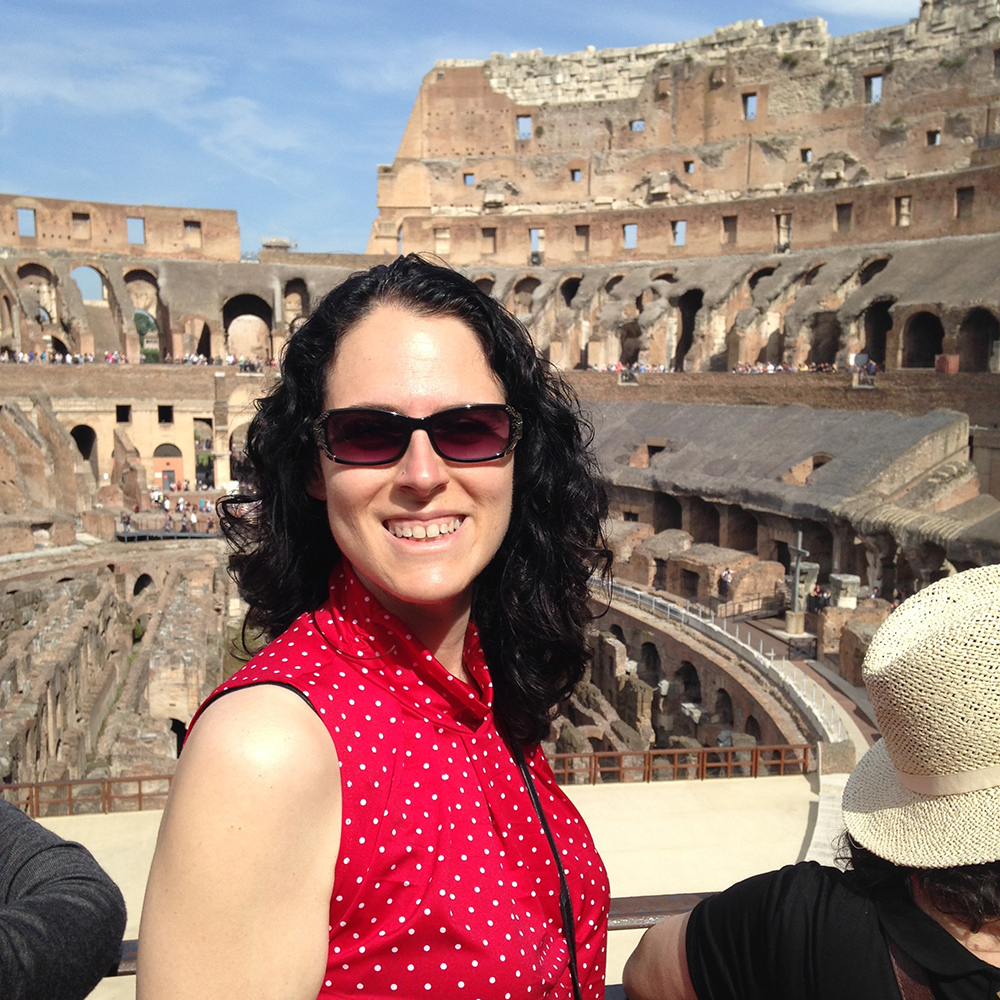 At the Colosseum in Rome, Italy
