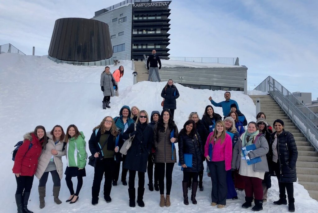 Shenandoah education students at Tampere Institute of Technology in Finland.