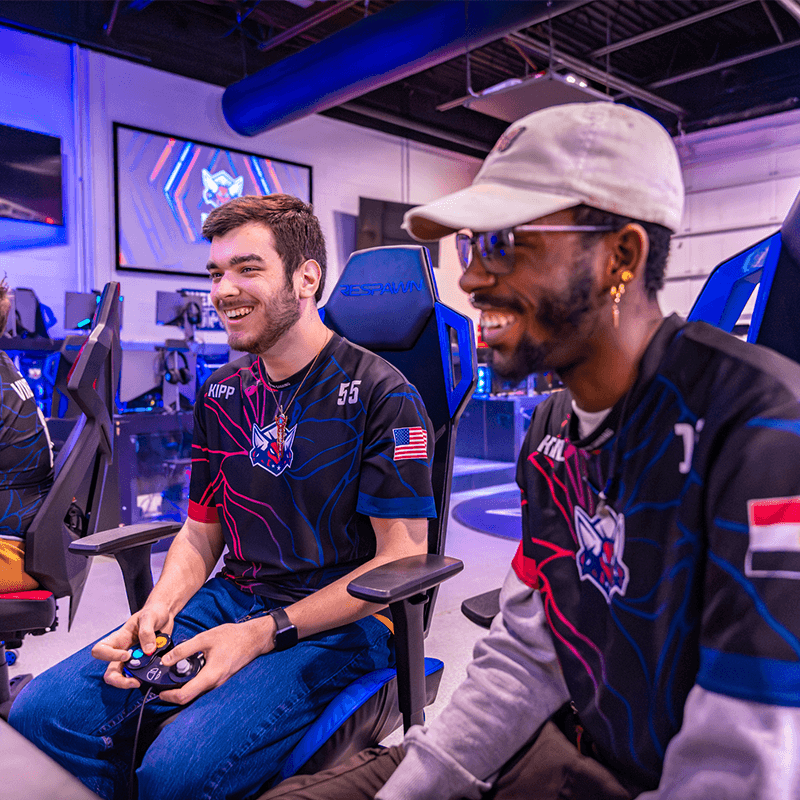 Esports players gaming