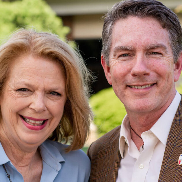 Karen Walker and Byron Jones