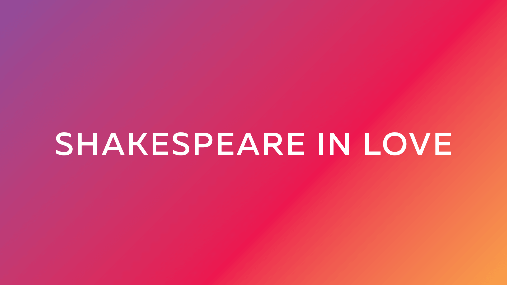 Shakespeare in Love