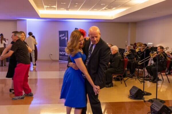 Swing Dancing couple at an event at Shenandoah University.