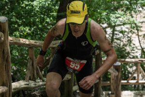 Photo of Shenandoah's Chris Harnish competing in the USA Off-Road Triathlon National Championships. Photo by TX Sports Photography, Samuel I. Beard, Jr.