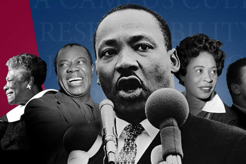Image of Martin Luther King and additional historical figures