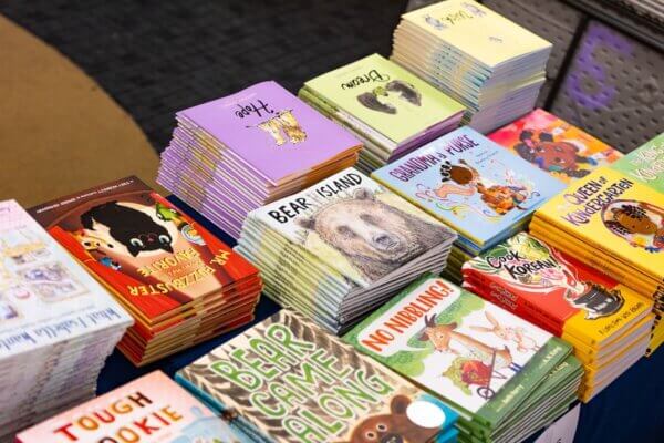 Books at the Children's Literature Conference at Shenandoah University. The CLC receives support from the Claude Moore Charitable Foundation.