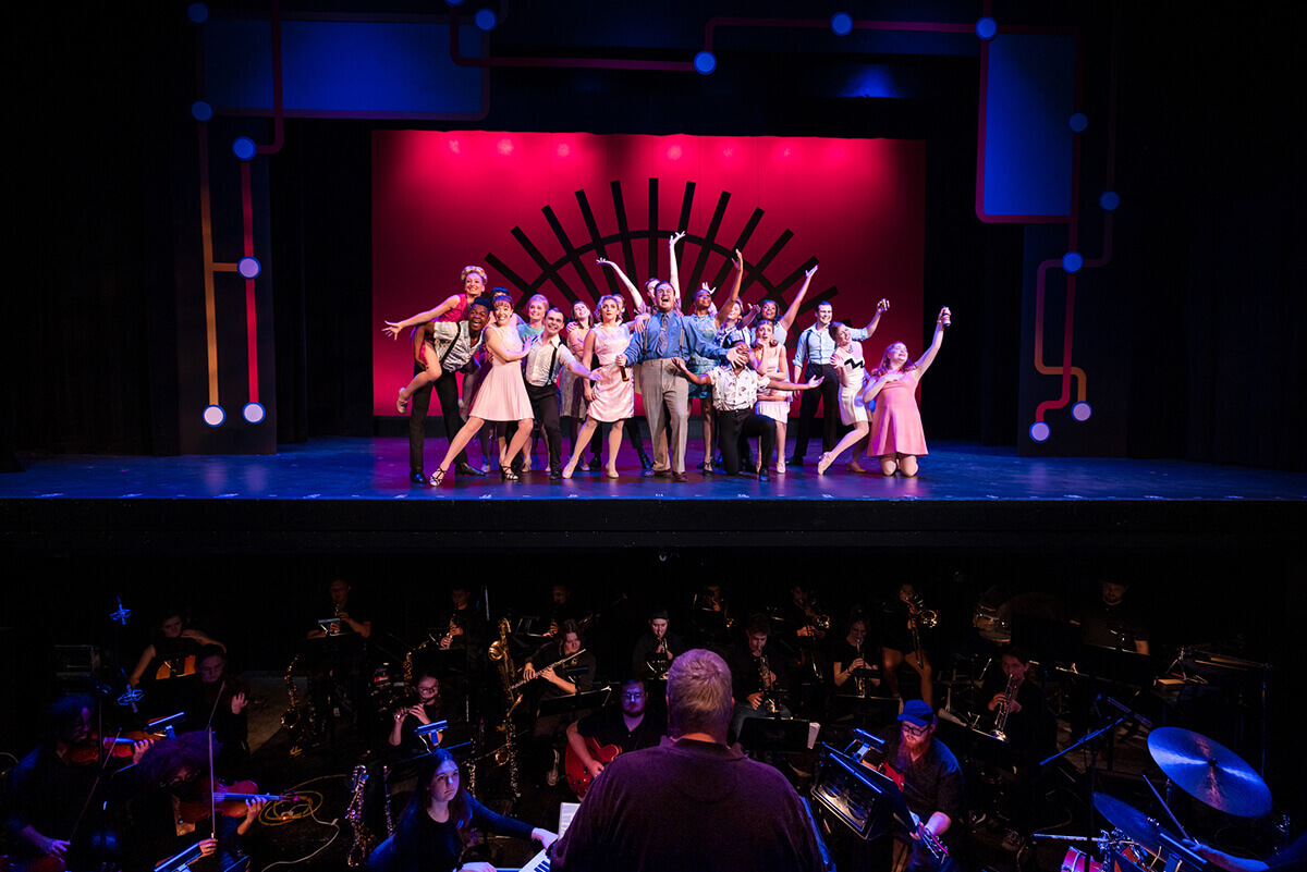 Cast of Sweet Charity in Ohrstrom-Bryant Theatre