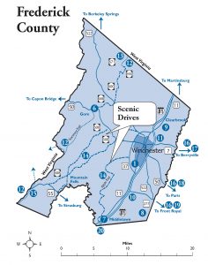 Directions Map of Frederick County
