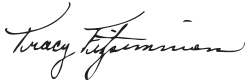 President Tracy signature