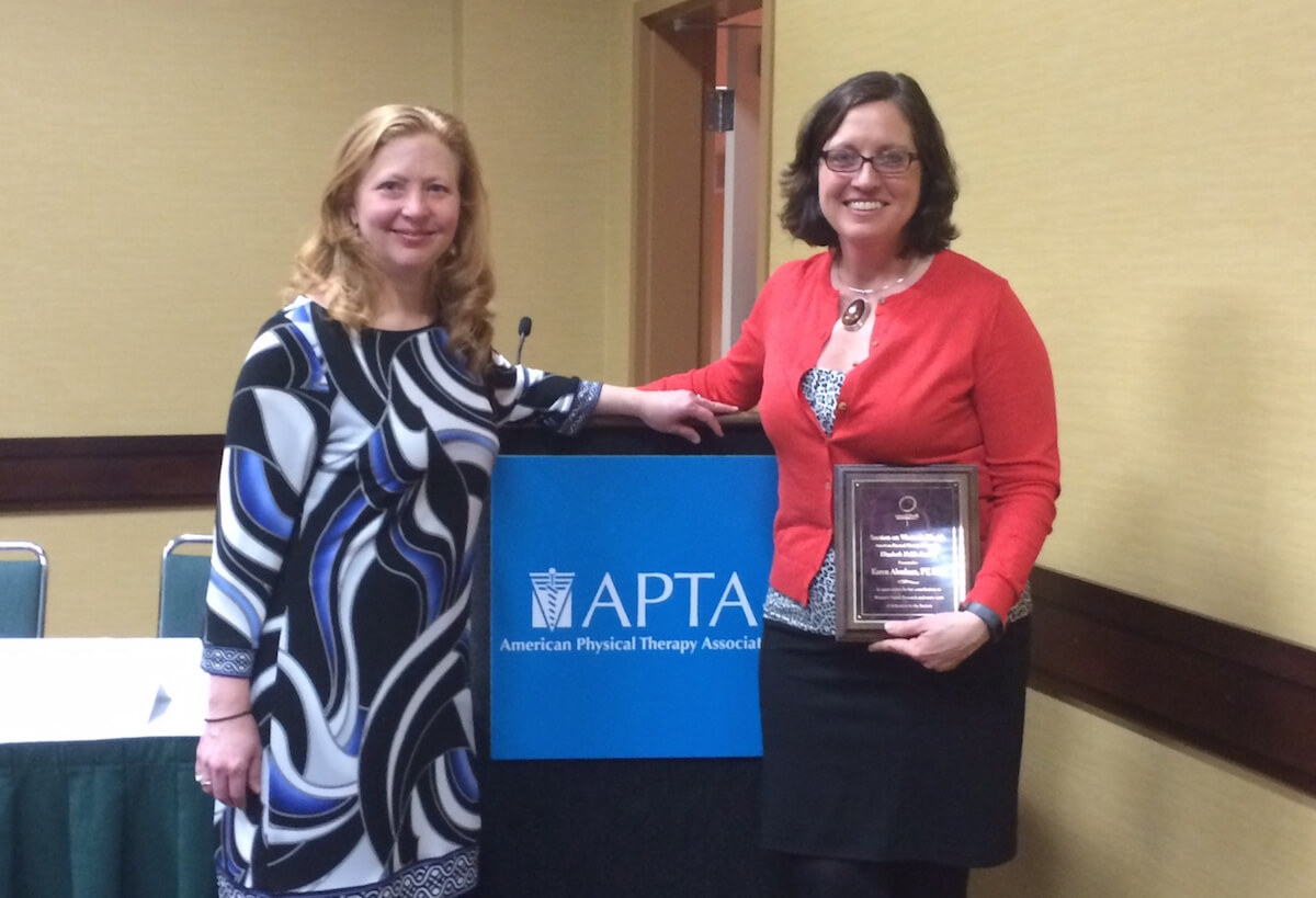 Abraham Wins Highest Honor From the APTA’s Section on Women’s Health