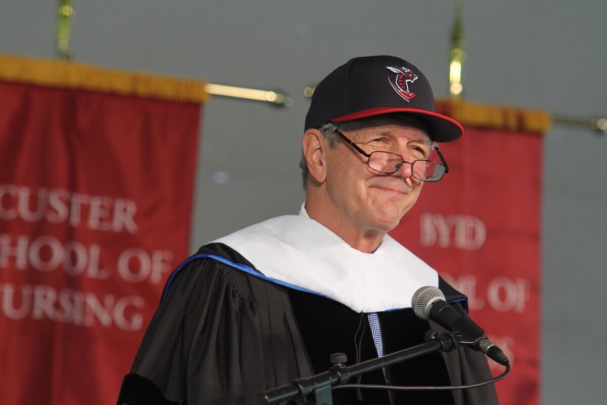 Gibson to Shenandoah Grads: ‘Stay Thirsty, My Friends’