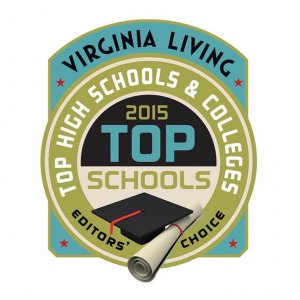 Virginia Living Top High Schools & Colleges 2015 badge