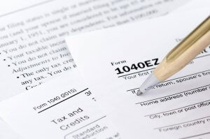 Tax form photo