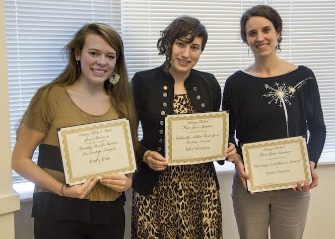 First-Year Seminar Awards Distributed Honors Mark Time, Effort and Creative Thought to Benefit Shenandoah's Newest Students