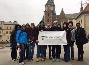 Global Citizenship Project group in Poland, led by Shenandoah University Education Professor Diane Painter.