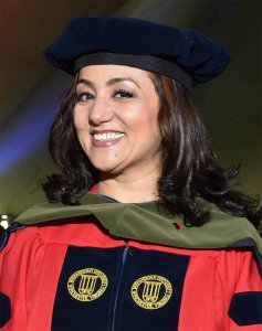 Nazila Raofi Salamkhail ’17 graduation picture from Bernard J. Dunn School of Pharmacy