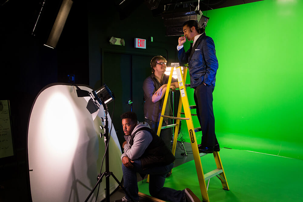 “Santa Girl” filming has officially begun! Larry Tooth Fairy Flies in the Green Screen Studio