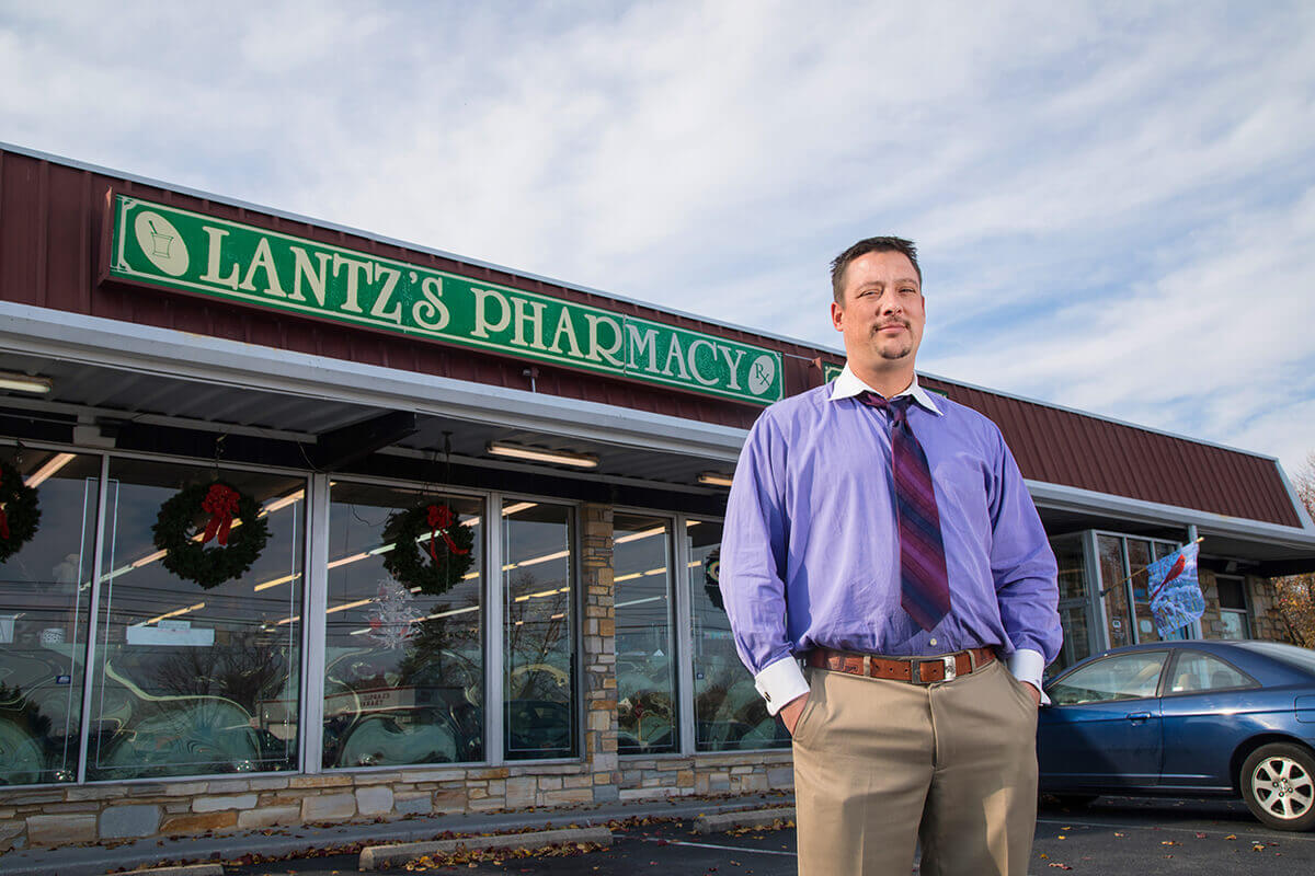 Alumnus Purchases Local Pharmacy Anthony “Tony” Fields ’04 is the new owner of Lantz’s Pharmacy & Gifts in Stephens City, Virginia