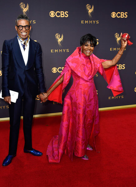 Cicely Tyson and B Michael attend Emmy Awards 2017