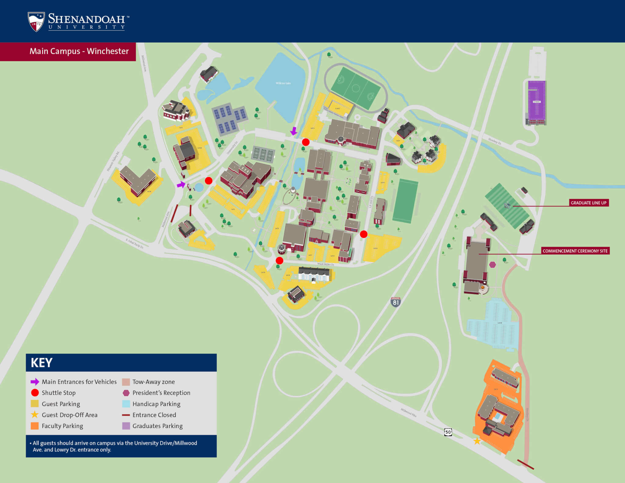 Commencement Map