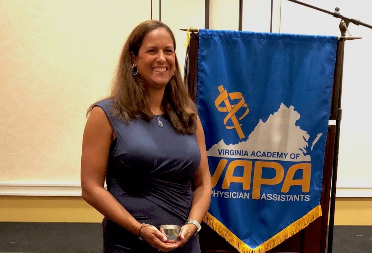 PA Faculty Member Named Virginia PA Of The Year Former PA Program Director Honored By The Virginia Academy of Physician Assistants
