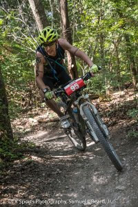 Shenandoah's Chris Harnish competing in the USA Off-Road Triathlon National Championships. Photo by TX Sports Photography, Samuel I. Beard, Jr. 