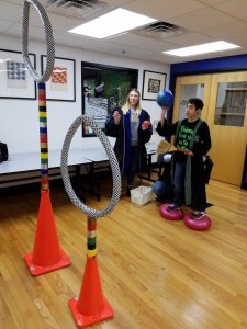 Shenandoah University's Exercise Science Department offers quidditch instruction at the Shenandoah Valley Discovery Museum. 