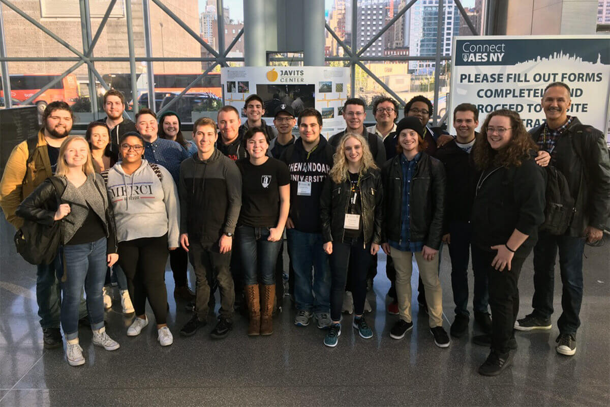 MPRT Students Visit NYC for Audio Engineering Society Convention
