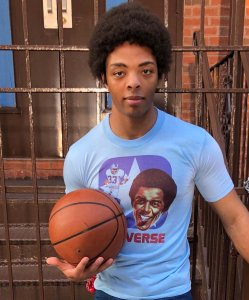 A.J. Cabbagestalk on "The Deuce" set in New York City.