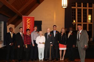 Shenandoah University Byrd School of Business Assistant Dean of Student Affairs Fritz Polite, Ph.D., receives alumni award at Simpson College.