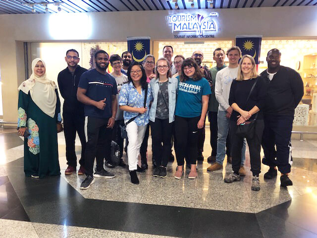 the Shenandoah University and Bridgewater College Delegates reach Malaysia as part of the Barzinji Project
