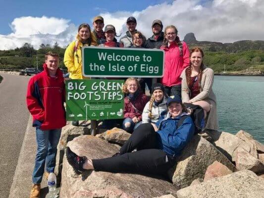Scottish island of Eigg with Courtney Hodges on Shenandoah Global Experiential Learning trip