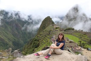 Shenandoah student Courtney Hodges at Maccu Picchu