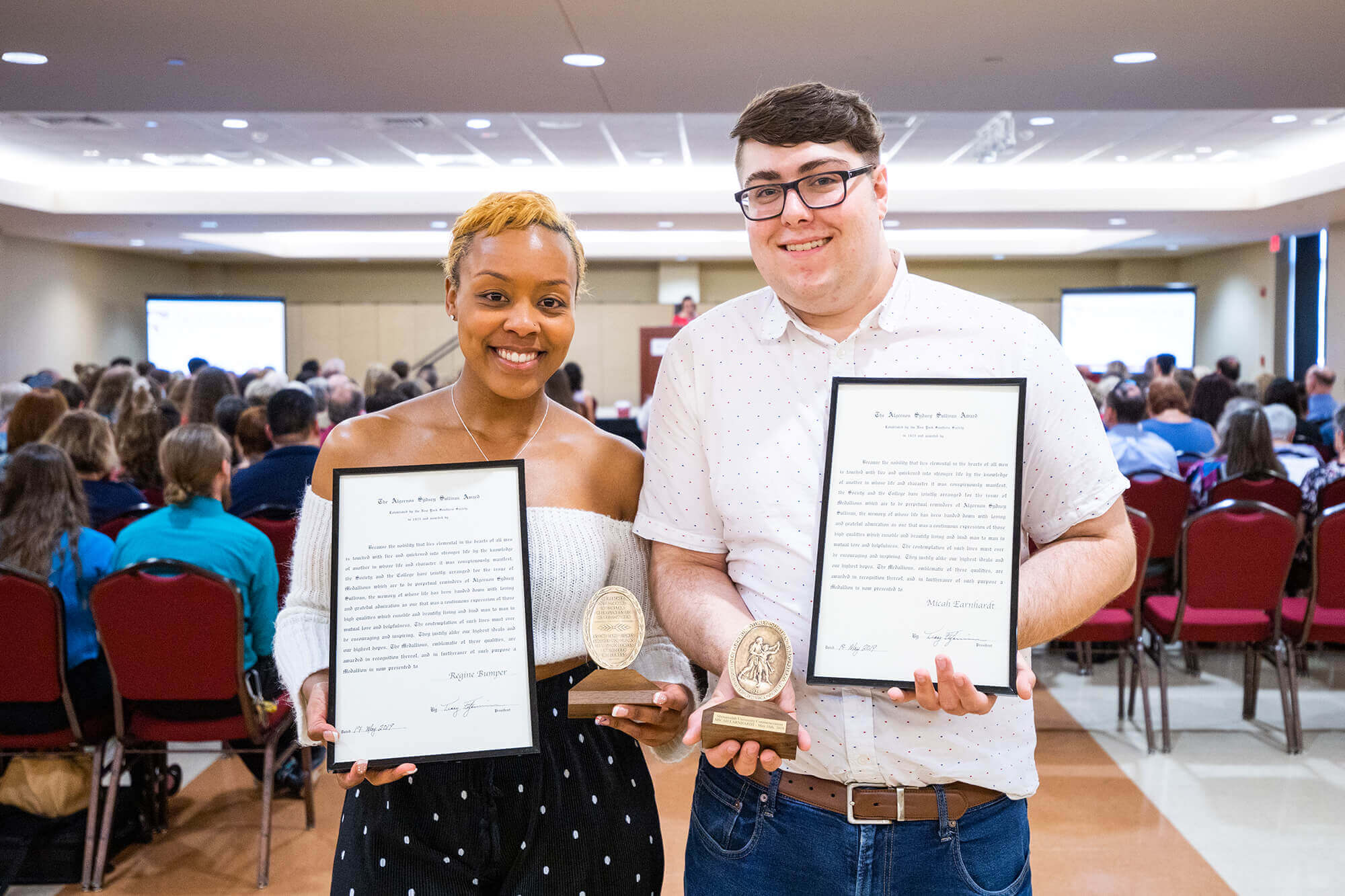 Algernon Sydney Sullivan Award Winners Honored Faculty and students receive award for inspiring others