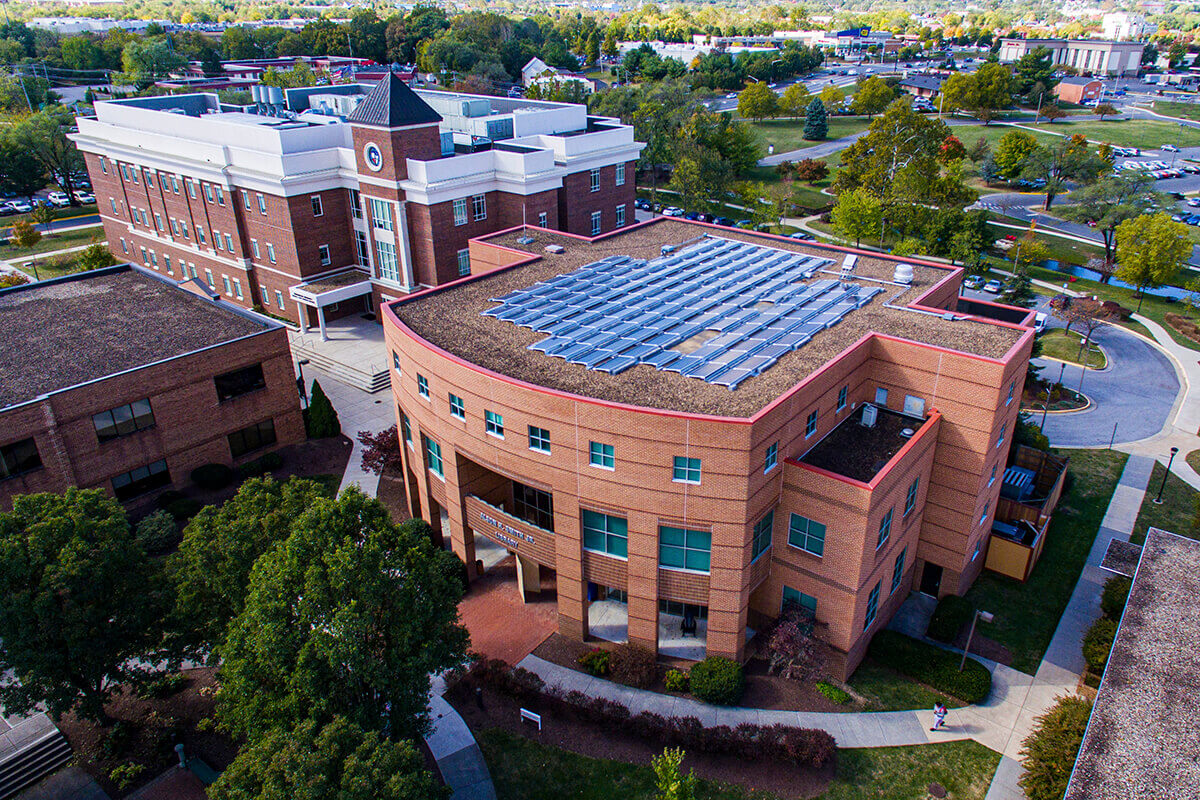 Shenandoah Shines With Solar Power System New rooftop solar installation is largest among all of Virginia’s higher-education institutes
