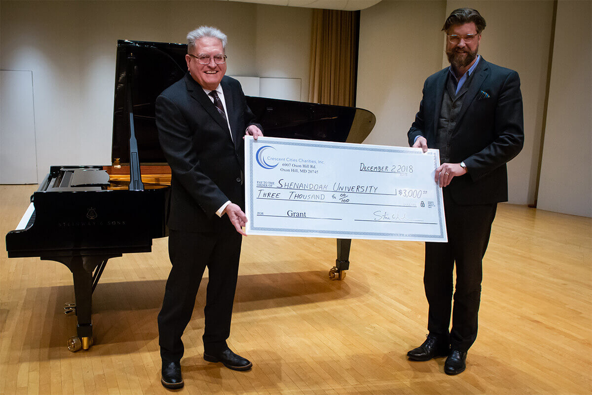 Shenandoah Conservatory Receives $3,000 Grant for World of the Piano Concert