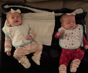 Photo of Cody and Morgan's twin daughters