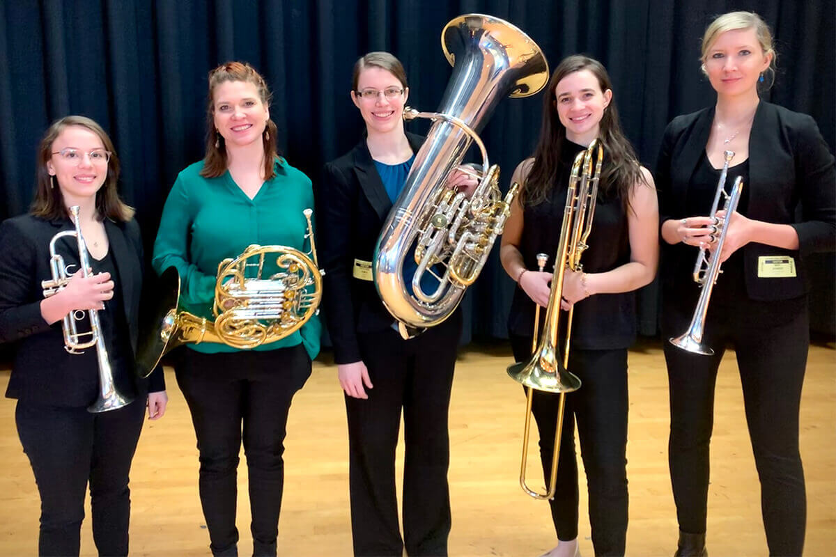 Niess ’20 Performs with Seraph Brass for Virginia Arts Festival