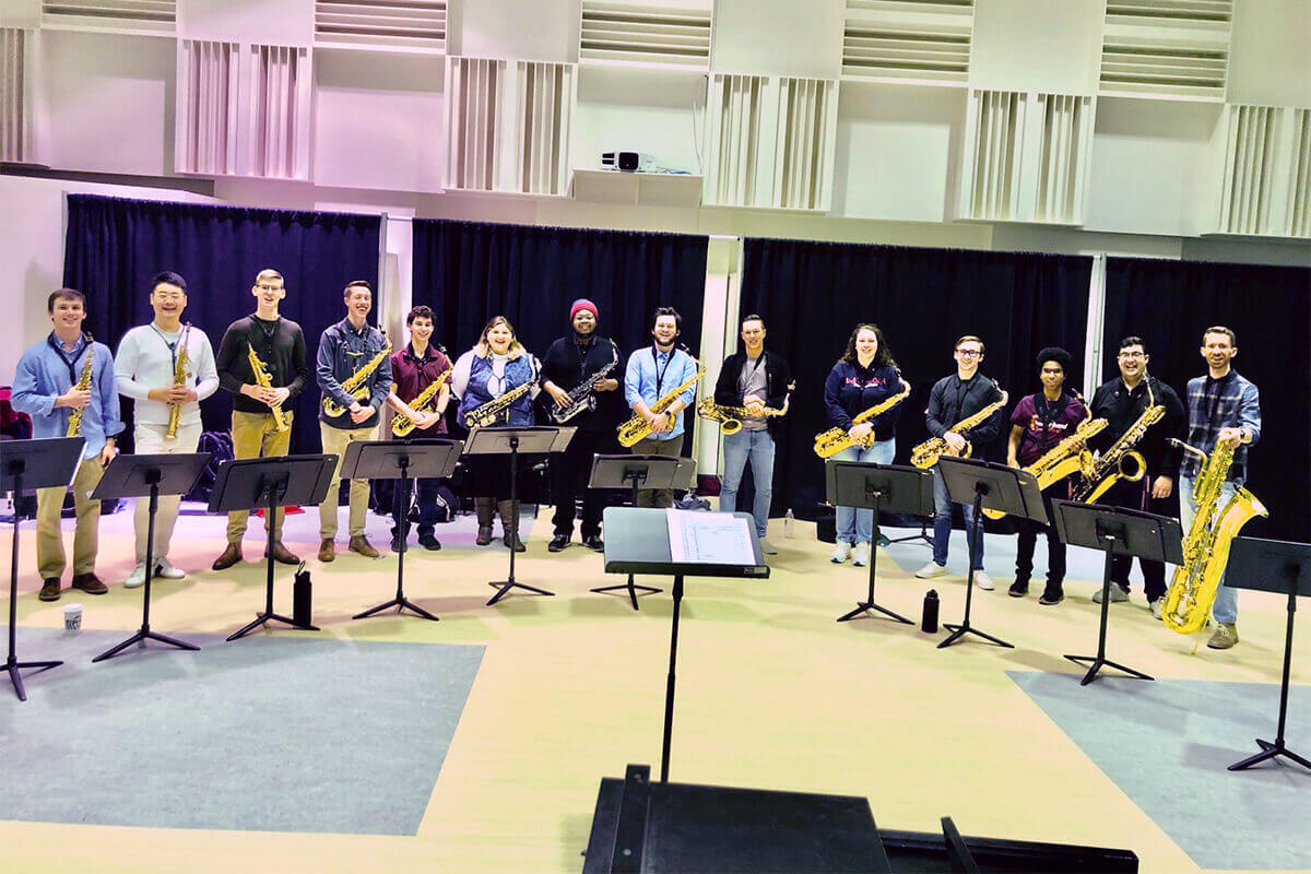 Saxophone Ensemble Performs at International Saxophone Symposium
