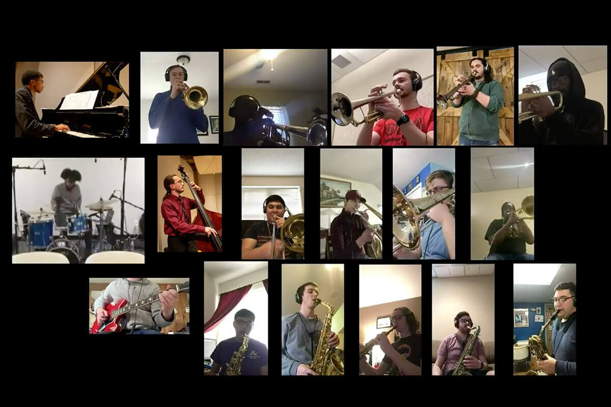 Jazz Ensemble Utilizes Virtual Compilation to Develop Musical Skills