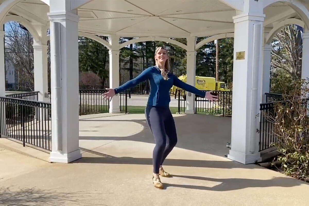 McLaughlin ’20 Creates Video of Tap Routine with Choreography by Martinez